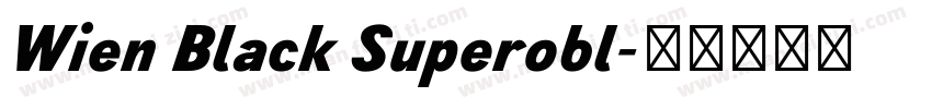 Wien Black Superobl字体转换